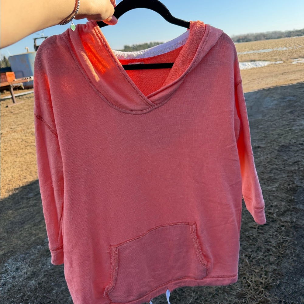 Aerie Vivid Coral Hoodie